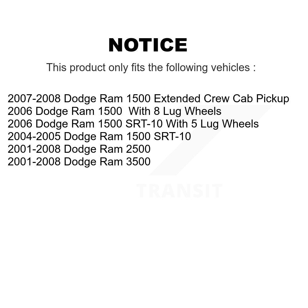 Semi-Metallic Disc Brake Pads Rear SIM-702A For Dodge Ram 1500 2500 3500