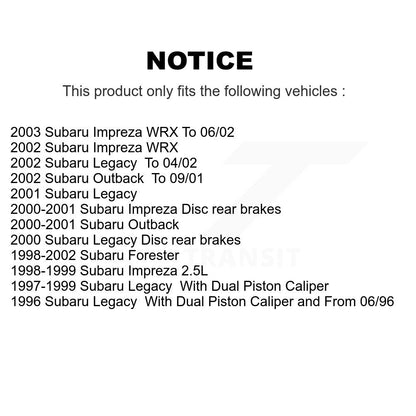 Semi-Metallic Disc Brake Pads Front SIM-721 For Subaru Impreza Forester Legacy