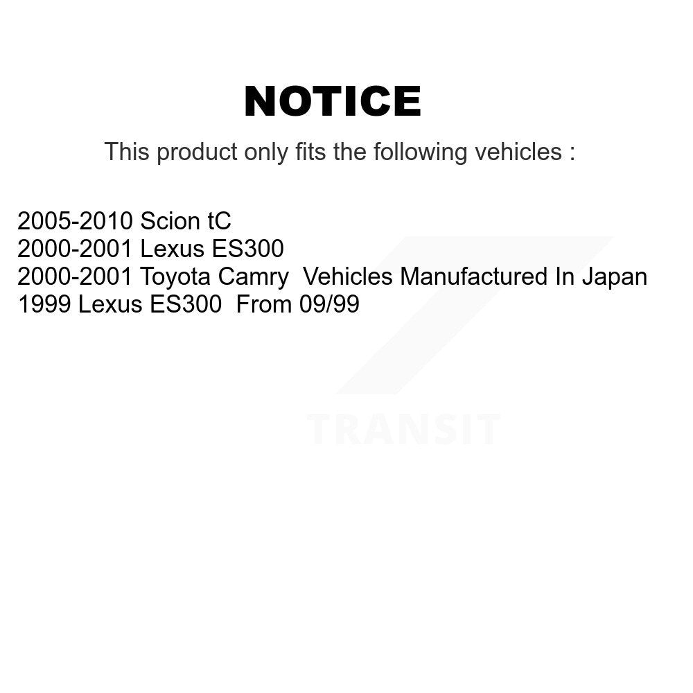 Semi-Metallic Disc Brake Pads Rear SIM-835 For Toyota Camry Lexus ES300 Scion tC