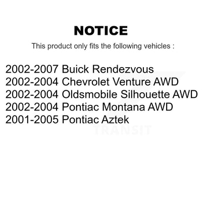 Semi-Metallic Disc Brake Pads Front SIM-844 For Buick Rendezvous Pontiac Montana