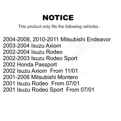 Semi-Metallic Disc Brake Pads Front SIM-867 For Mitsubishi Endeavor Montero
