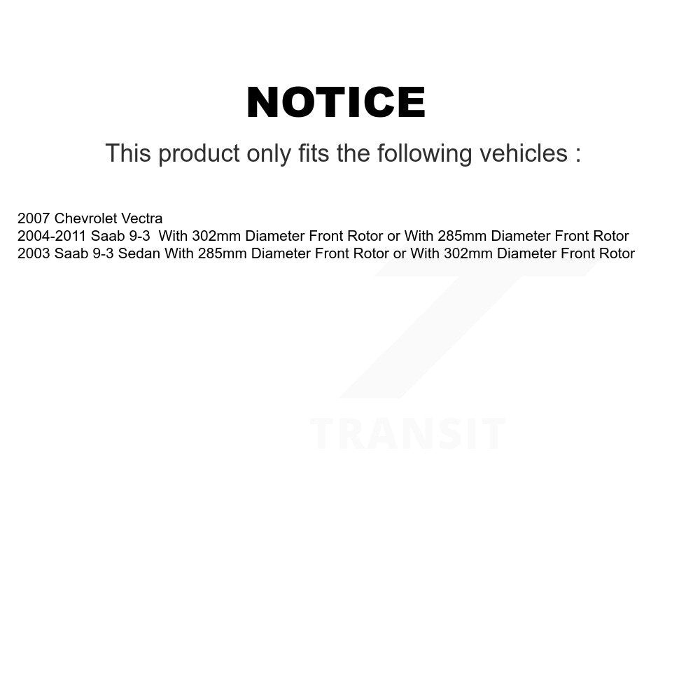 Semi-Metallic Disc Brake Pads Front SIM-972 For Saab 9-3 Chevrolet Vectra