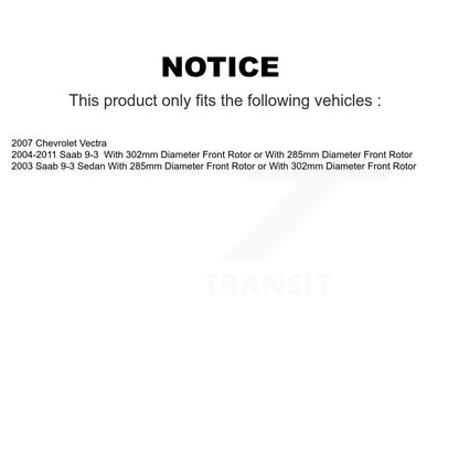 Semi-Metallic Disc Brake Pads Front SIM-972 For Saab 9-3 Chevrolet Vectra