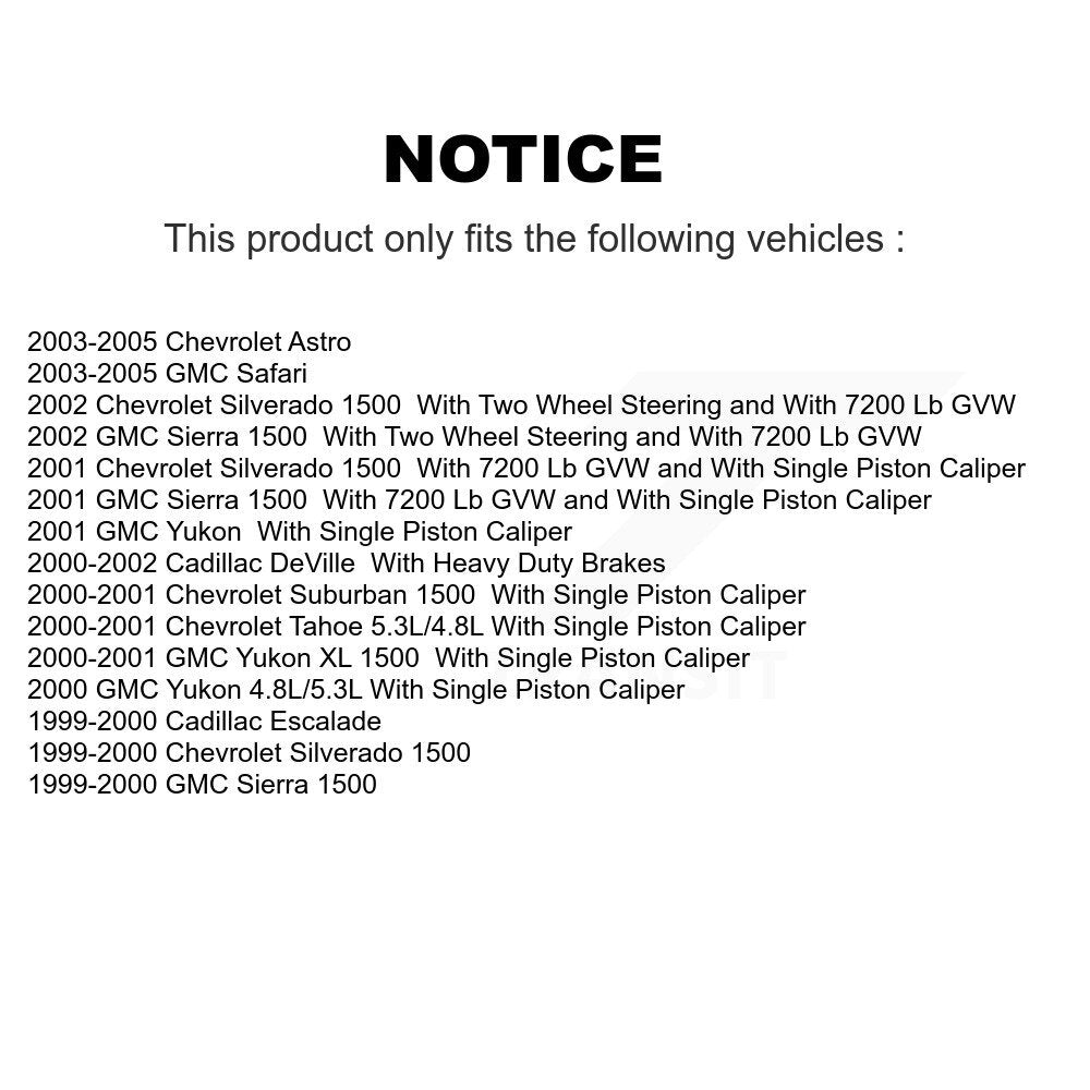 Brake Caliper Rear Left SLC-18B4726 For Chevrolet Silverado 1500 GMC Sierra XL