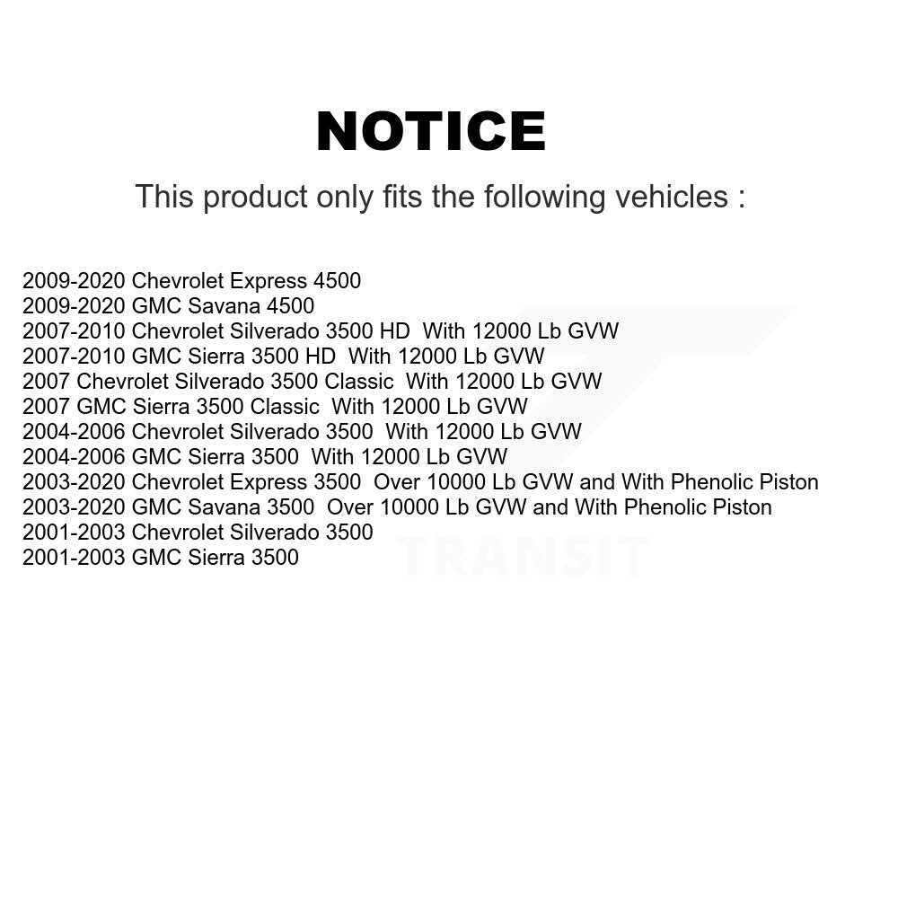Brake Caliper Front Right SLC-18B4816 For GMC Chevrolet Savana 3500 Express HD
