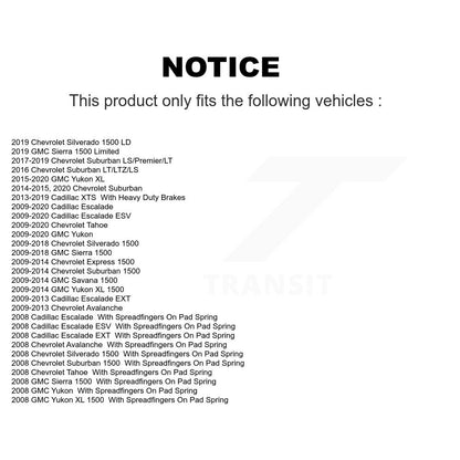 Brake Caliper Front SLC-18B4919A For Chevrolet GMC Sierra 1500 Silverado Tahoe