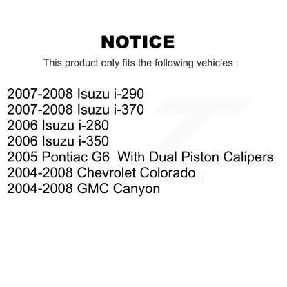 Brake Caliper Front Right SLC-18B4938 For Chevrolet Colorado GMC Canyon Pontiac