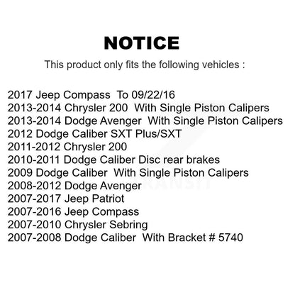 Brake Caliper Front Right SLC-18B5033 For Jeep Patriot Dodge Chrysler Compass