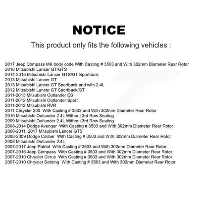 Brake Caliper Rear Left SLC-18B5105 For Mitsubishi Jeep Lancer Patriot Compass