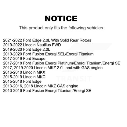 Brake Caliper Rear Right SLC-18B5476A For Ford Escape Edge Fusion Lincoln MKC