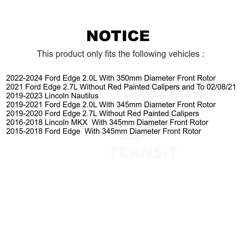 Disc Brake Caliper Front Left SLC-18B5502 For Ford Edge Lincoln Nautilus MKX