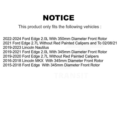 Disc Brake Caliper Front Left SLC-18B5502 For Ford Edge Lincoln Nautilus MKX