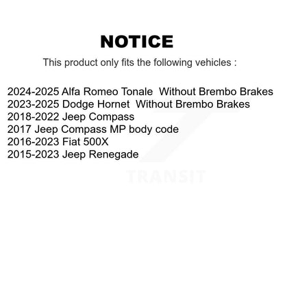 Brake Caliper Rear Right SLC-18B5537 For Jeep Compass Renegade Dodge Hornet Fiat