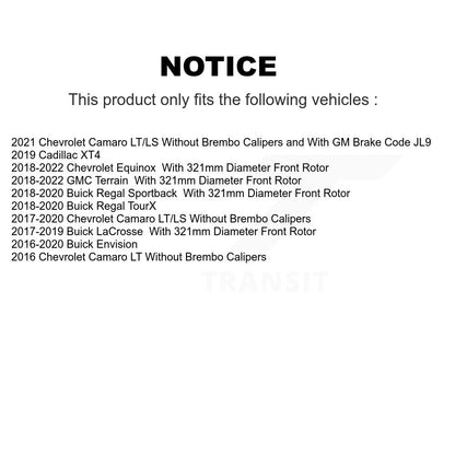 Brake Caliper Front SLC-18B5548 For Chevrolet Equinox GMC Terrain Buick Envision