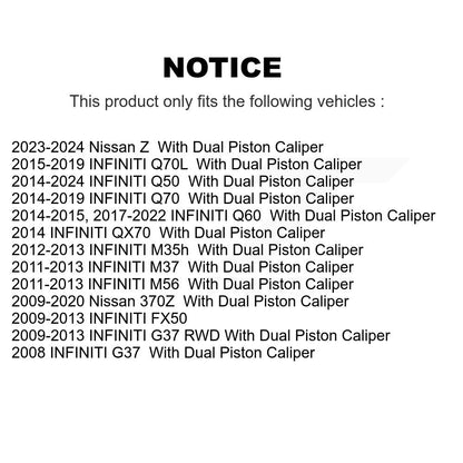 Brake Caliper Rear Left SLC-196183 For INFINITI Q50 G37 Nissan 370Z Q60 M37 FX50