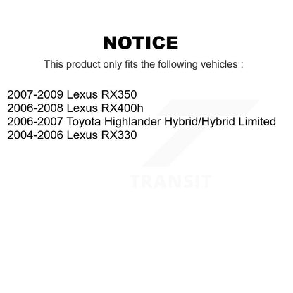 Brake Caliper Rear Right SLC-19B2782 For Lexus RX350 RX330 Toyota Highlander