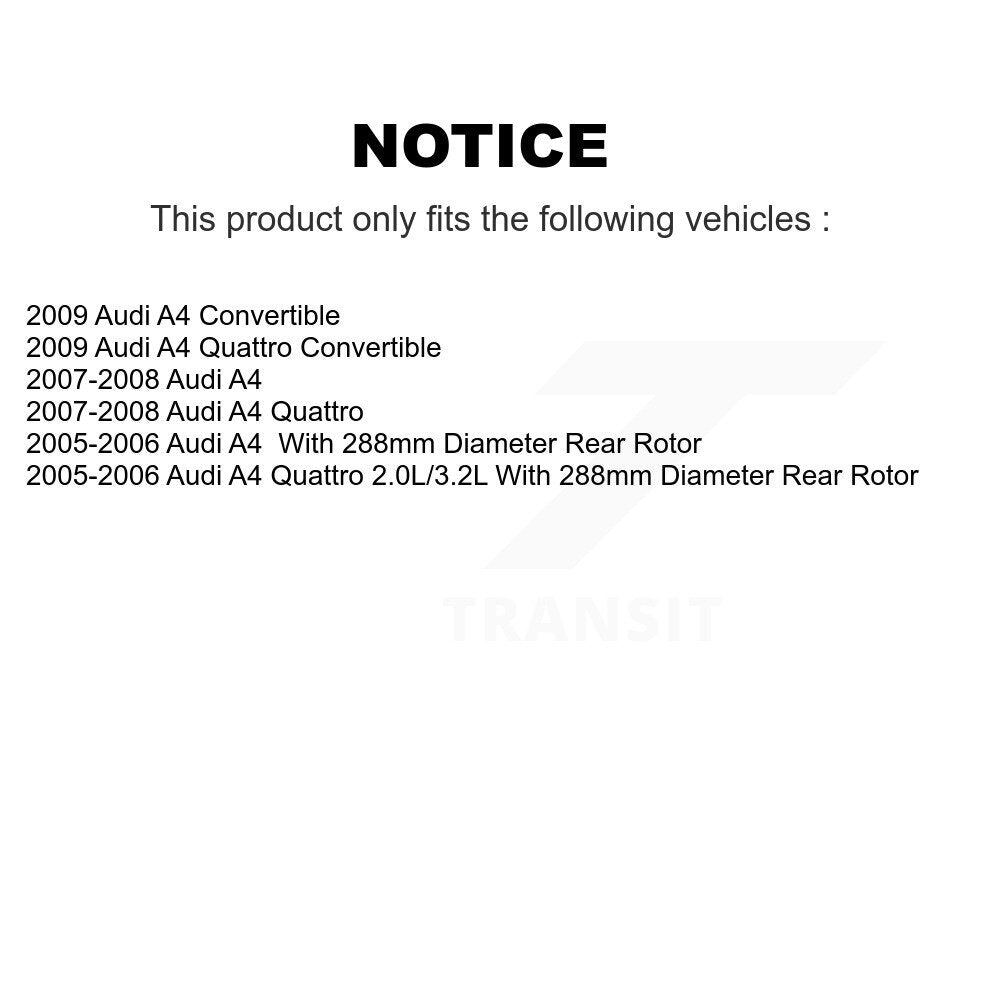 Disc Brake Caliper Rear Left SLC-19B3415 For Audi A4 Quattro