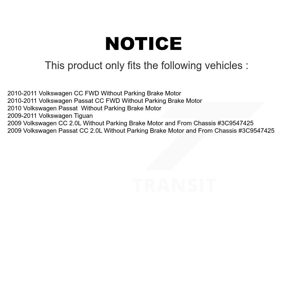 Disc Brake Caliper Rear Left SLC-19B6158 For Volkswagen Tiguan CC Passat