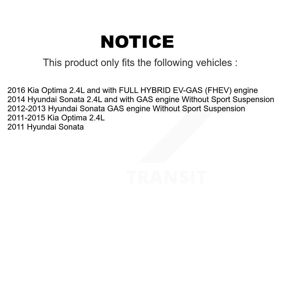 Disc Brake Caliper Front Left SLC-19B6461 For Hyundai Sonata Kia Optima