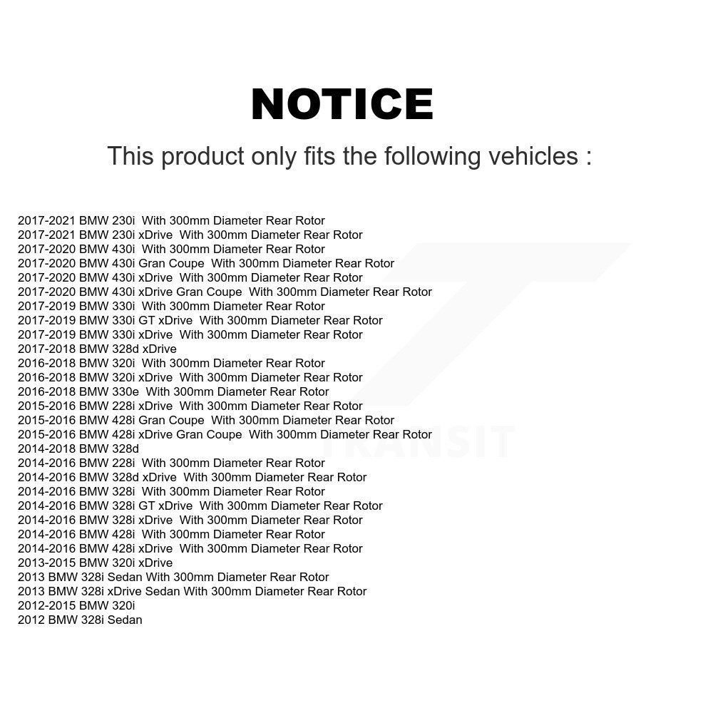Brake Caliper Rear Right SLC-19B7111 For BMW 328i xDrive 330i 320i 428i 328d GT