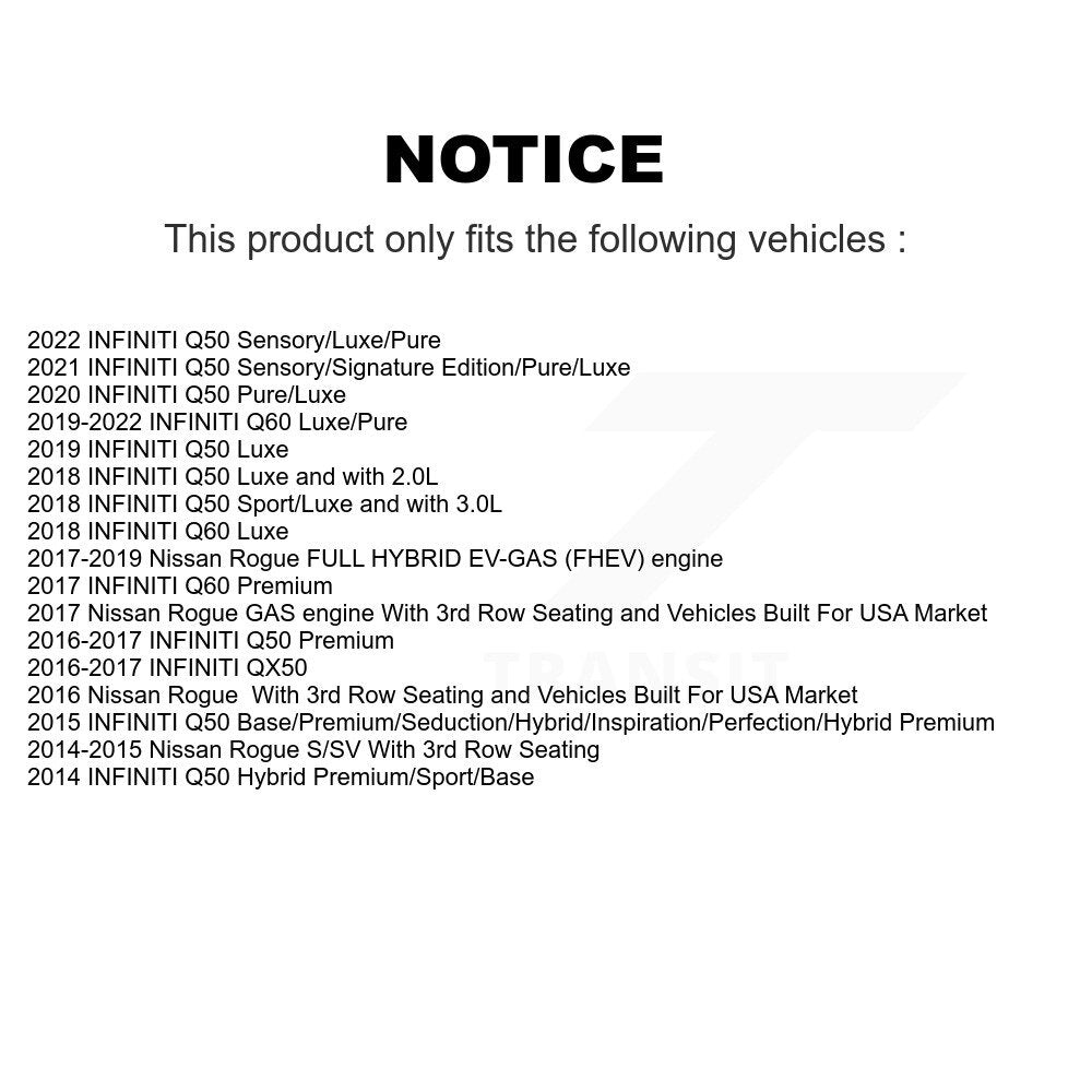 Brake Caliper Front Left SLC-19B7146 For Nissan Rogue INFINITI Q50 QX50 Q60 Z