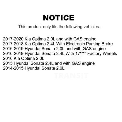 Disc Brake Caliper Front SLC-19B7171 For Hyundai Sonata Kia Optima