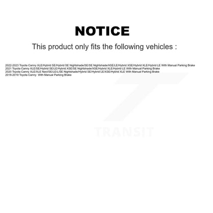Brake Caliper Rear Right SLC-19B7564 For Toyota Camry With Manual Parking