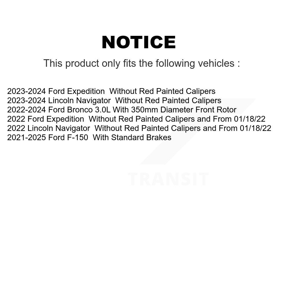 Brake Caliper Front Left SLC-SCB3399 For Ford F-150 Bronco Expedition Lincoln