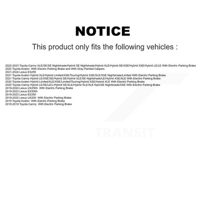 Brake Caliper Rear Left SLC-SCB5669 For Toyota Camry Lexus UX250h ES350 ES300h