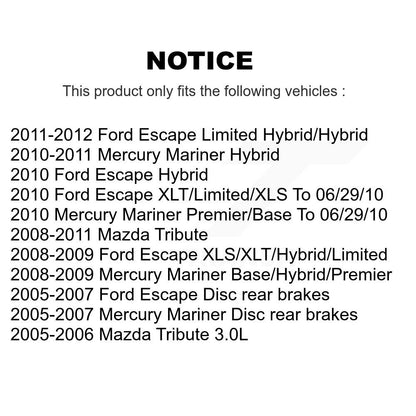Ceramic Disc Brake Pads Front TEC-1047 For Ford Escape Mazda Tribute Mercury