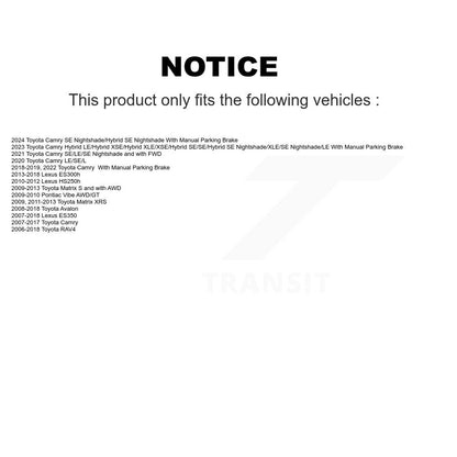 Ceramic Disc Brake Pads Rear TEC-1212 For Toyota RAV4 Camry Matrix Lexus ES350