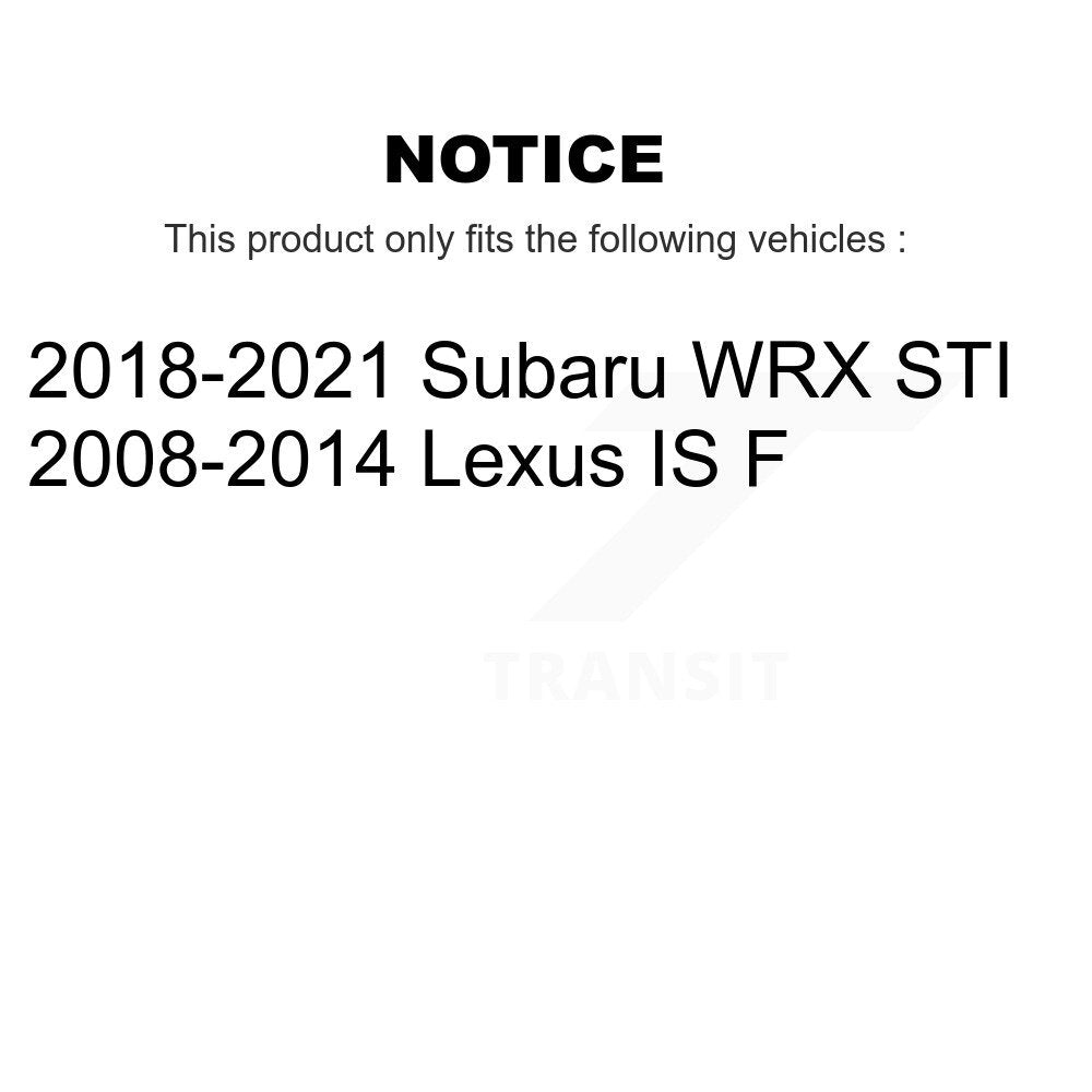 Ceramic Disc Brake Pads Front TEC-1365 For Subaru WRX STI Lexus IS F