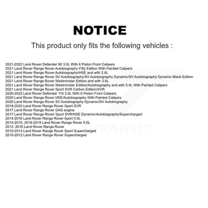 Ceramic Disc Brake Pads Front TEC-1426 For Land Rover Range Sport Defender 110