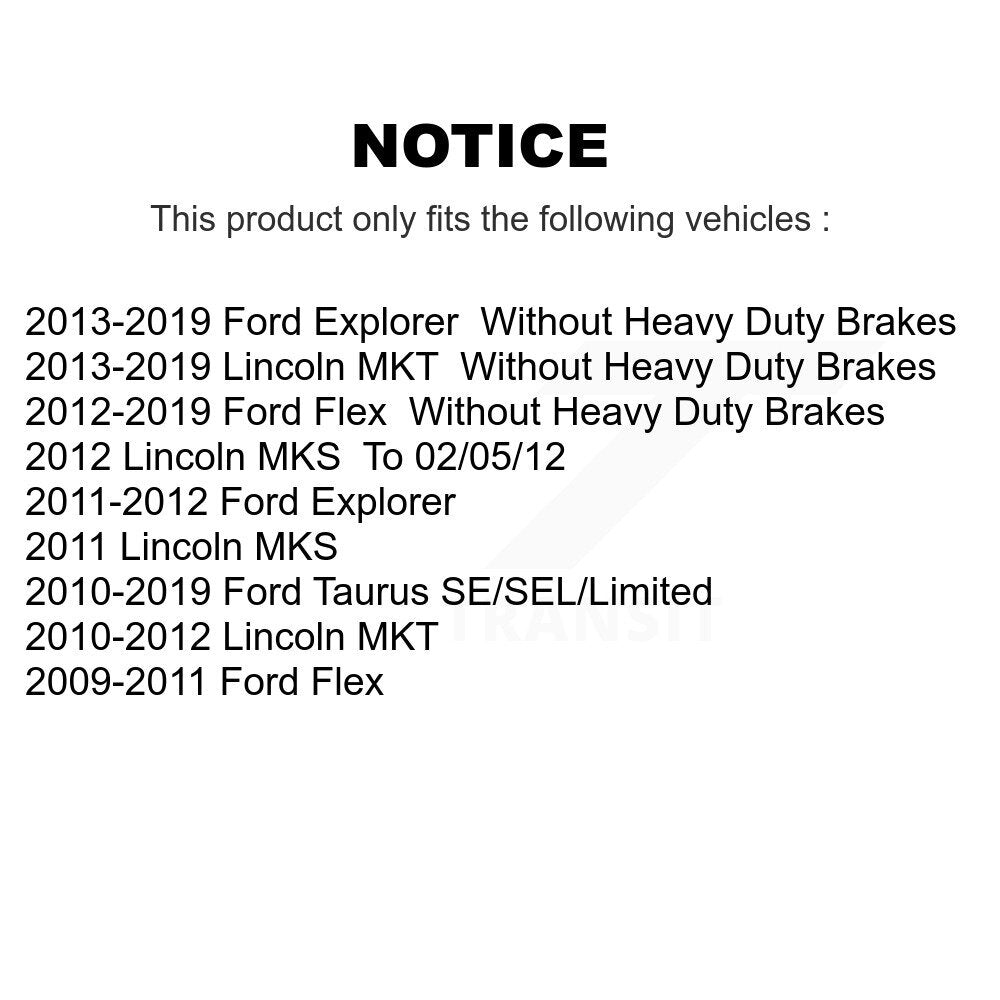 Ceramic Disc Brake Pads Front TEC-1508 For Ford Explorer Flex Taurus Lincoln MKT