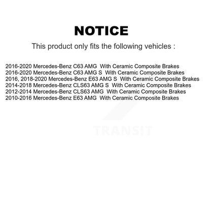 Ceramic Disc Brake Pads Front TEC-1530 For Mercedes-Benz E63 AMG S S63 C63 GLC63
