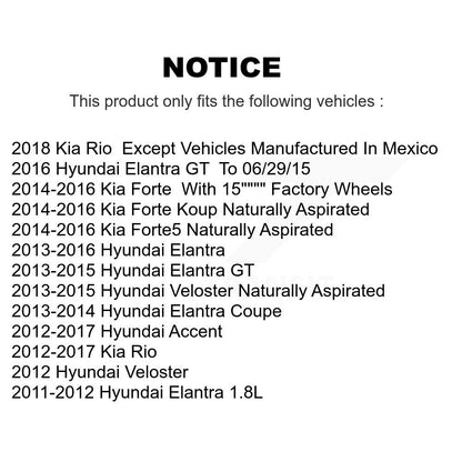 Ceramic Disc Brake Pads Front TEC-1543 For Hyundai Elantra Accent Kia Rio GT