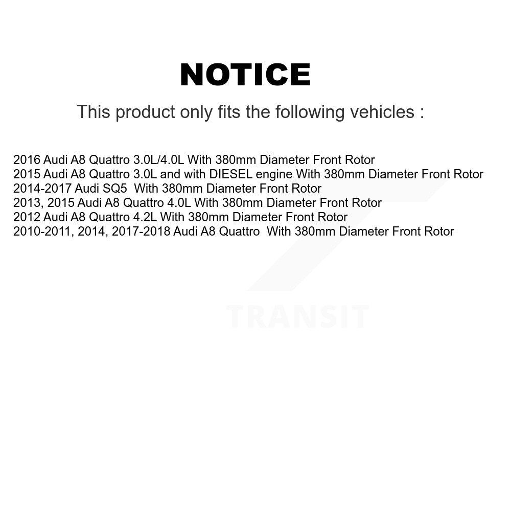 Ceramic Disc Brake Pads Front TEC-1546 For Audi SQ5 A8 Quattro
