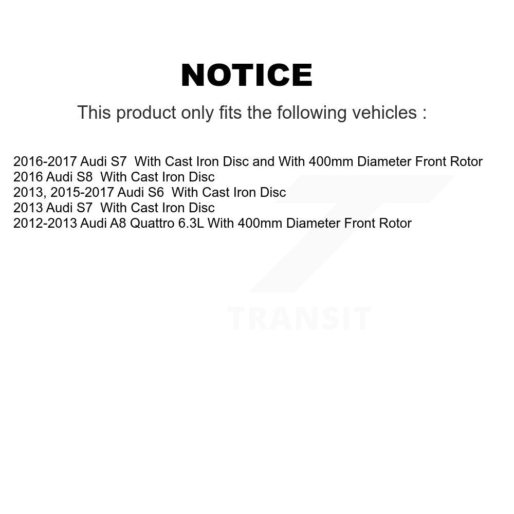 Ceramic Disc Brake Pads Front TEC-1575 For Audi S6 S7 A8 Quattro S8