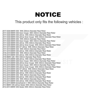 Ceramic Disc Brake Pads Rear TEC-1610 For BMW 330i xDrive 328i 335i 428i 340i GT