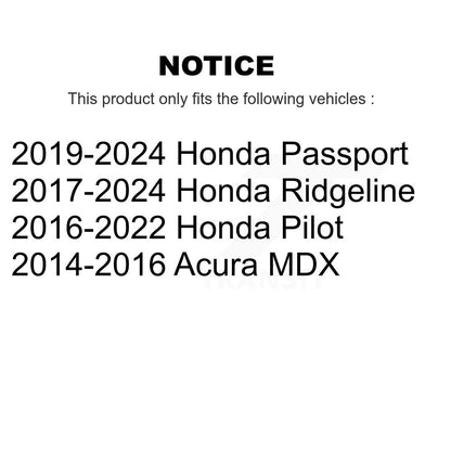 Ceramic Disc Brake Pads Rear TEC-1724 For Honda Pilot Ridgeline Passport Acura