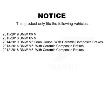 Ceramic Disc Brake Pads Front TEC-1738 For BMW X5 X6 M5 M6 Gran Coupe