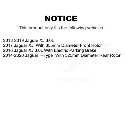 Ceramic Disc Brake Pads Rear TEC-1752 For Jaguar F-Type XJ