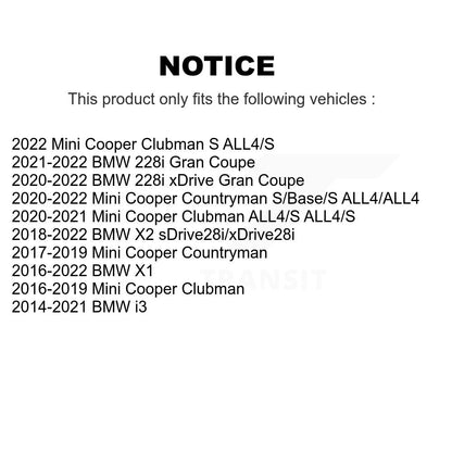 Ceramic Disc Brake Pads Rear TEC-1762 For BMW X1 Mini Cooper Countryman X2 i3