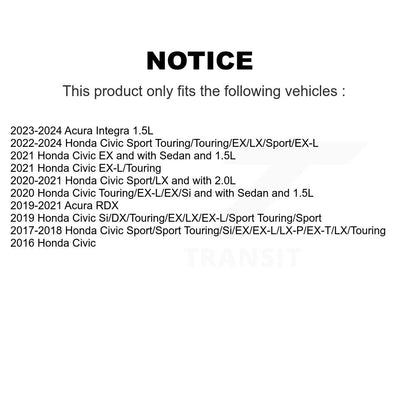Ceramic Disc Brake Pads Rear TEC-1878 For Honda Civic Acura RDX Integra