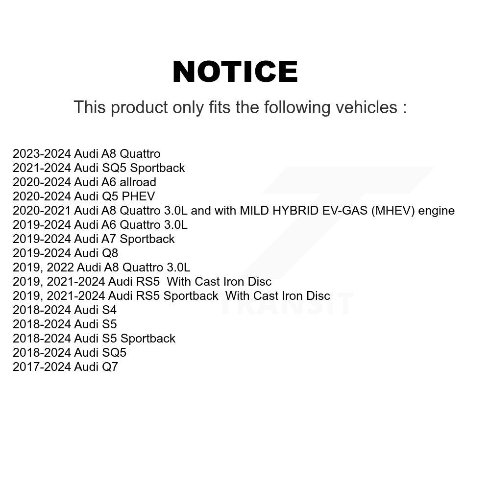 Ceramic Disc Brake Pads Front TEC-1894 For Audi Q7 SQ5 S5 Q8 S4 Sportback A6 A7