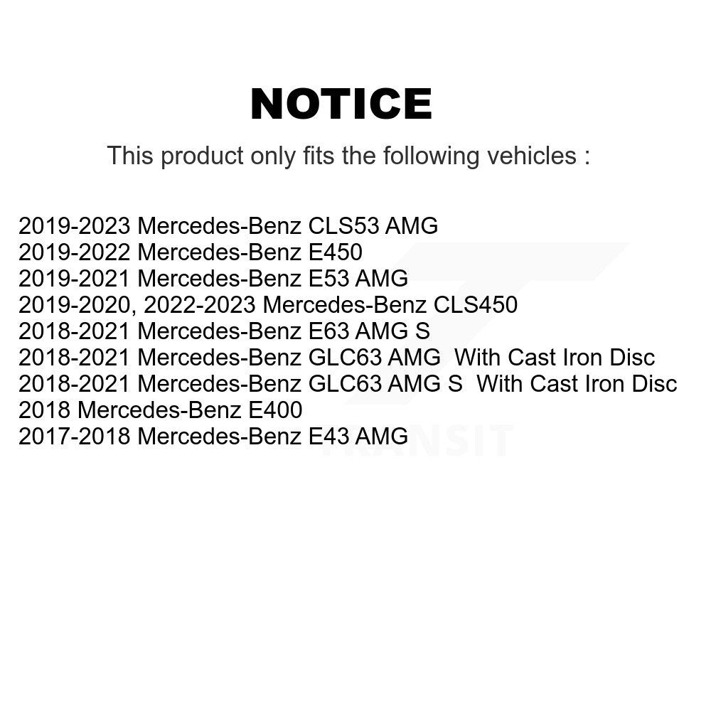 Ceramic Disc Brake Pads Rear TEC-2047 For Mercedes-Benz E400 E450 E53 AMG E43 S