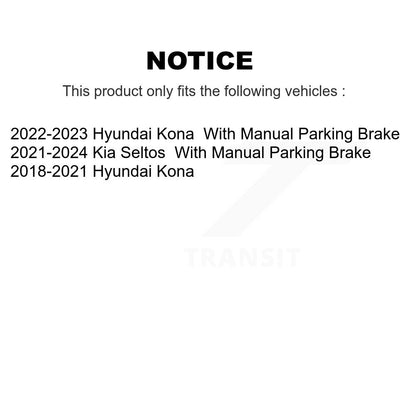 Ceramic Disc Brake Pads Rear TEC-2188 For Hyundai Kona Kia Seltos