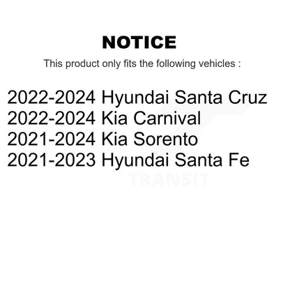 Ceramic Disc Brake Pads Rear TEC-2381 For Hyundai Kia Santa Fe Sorento Carnival