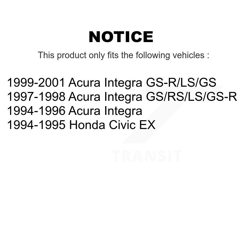 Ceramic Disc Brake Pads Front TEC-617 For Acura Integra Honda Civic