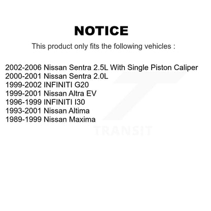 Ceramic Disc Brake Pads Front TEC-653 For Nissan Sentra Altima Maxima INFINITI